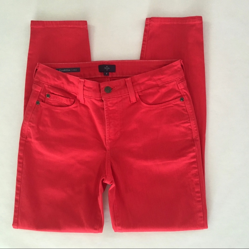 NYDJ Red Clarissa Ankle Jeans - Picture 4 of 9